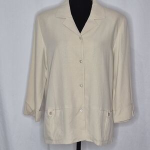 Talbots Vintage 90's Lightweight Shirt Jacket - Size 16